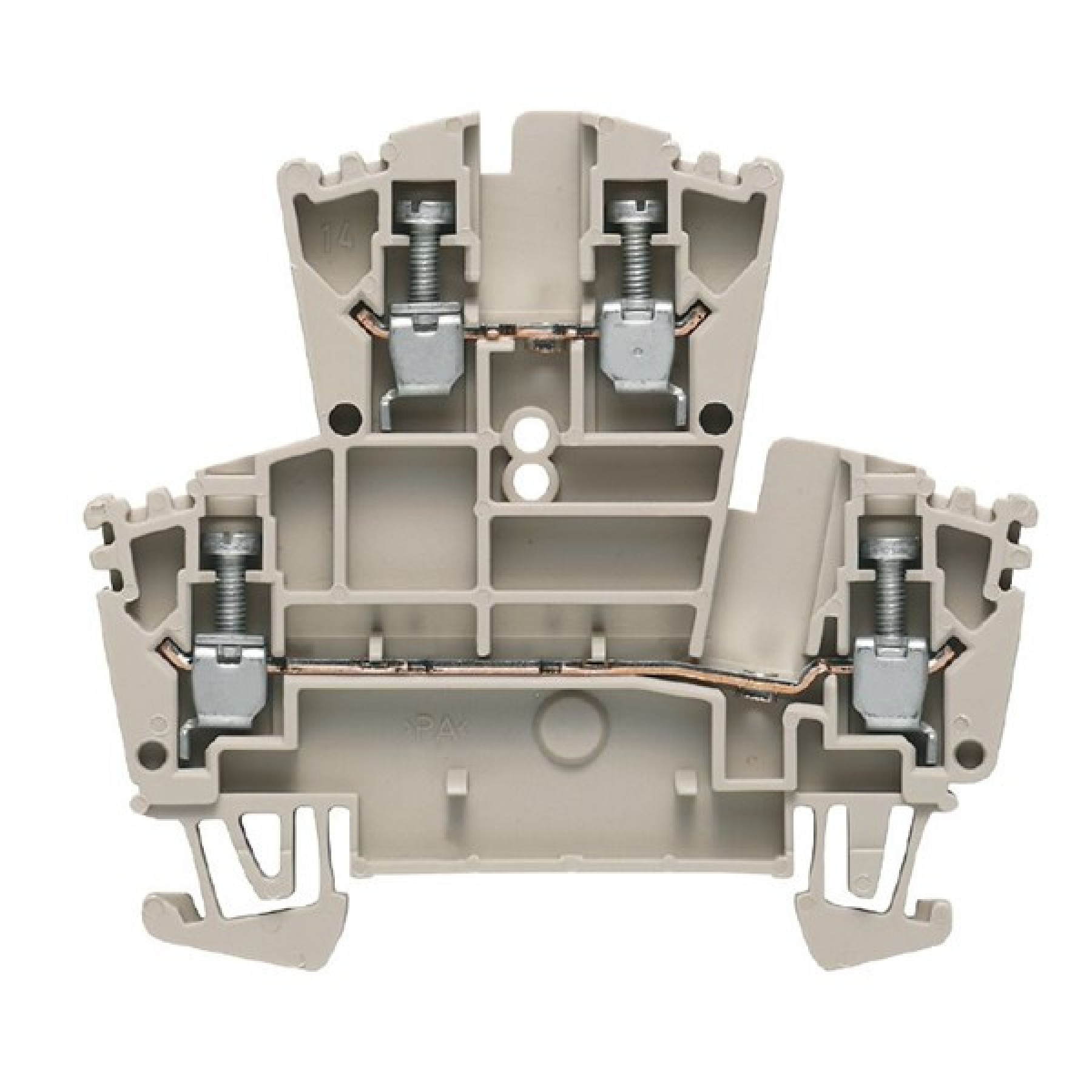 Weidmuller 1021500000 WDK 2.5 Double Deck Terminal Feed Through