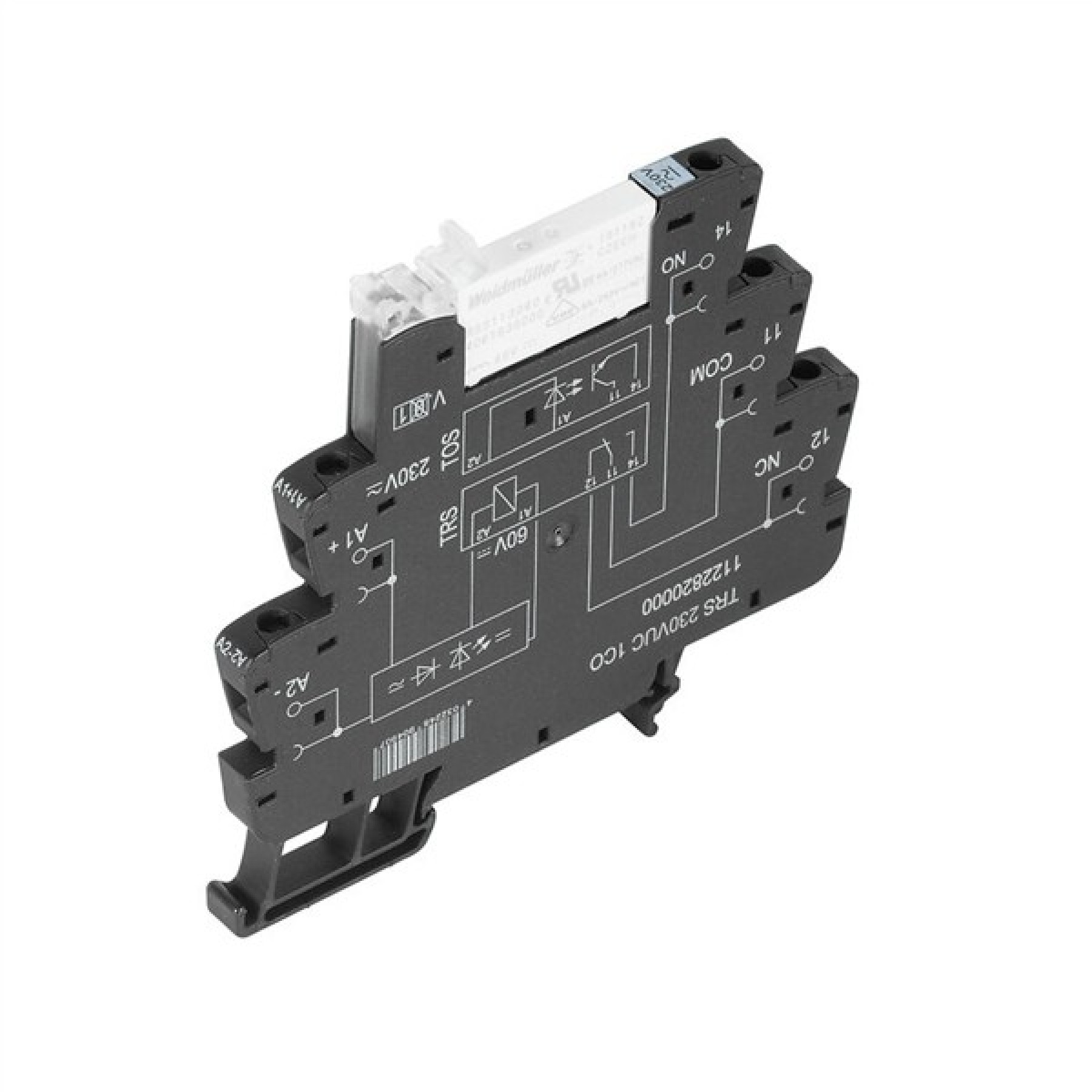 Weidmuller 1122810000 relay 1 Pole 6mm wide TRS 110VAC DC 1CO