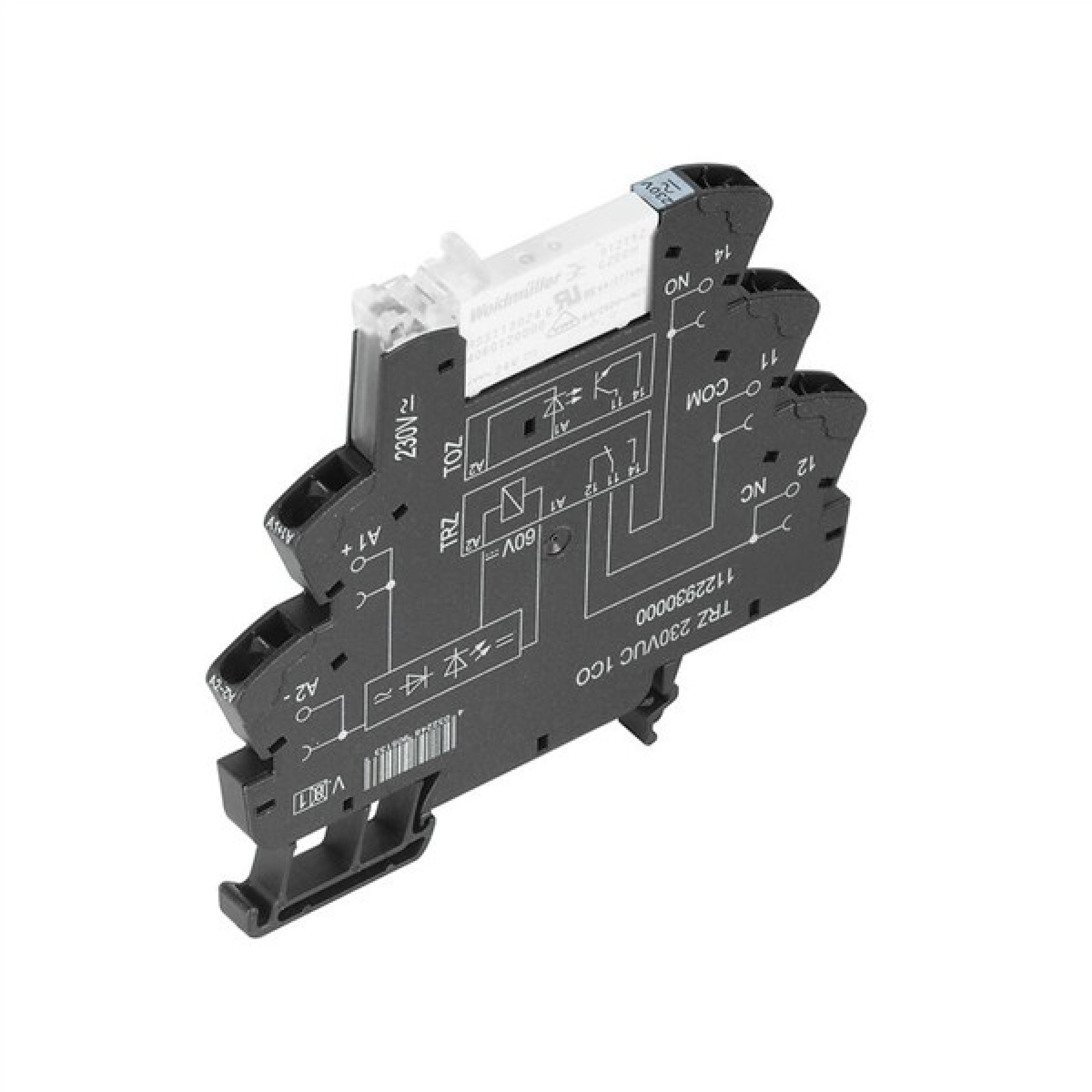 Weidmuller 1122890000 relay 1 Pole 6mm wide TRS 24VAC DC 1CO