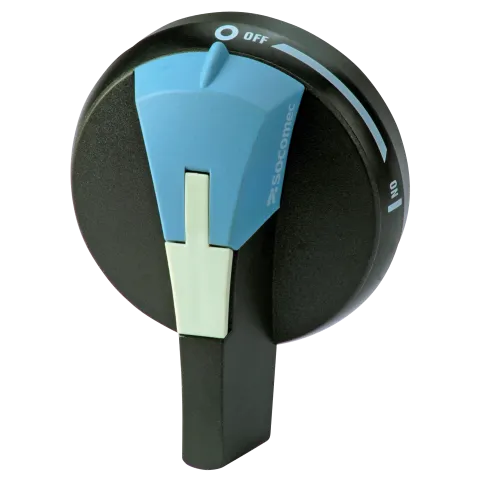 Socomec 14811111 External front & side operation handle switch I-0 type S0 Black IP55