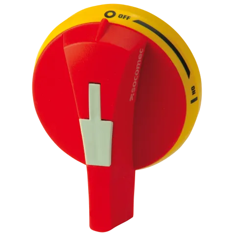 Socomec 14841111 External front & side operation handle switch I-0 type S0 Red IP65 Nema 3R 12