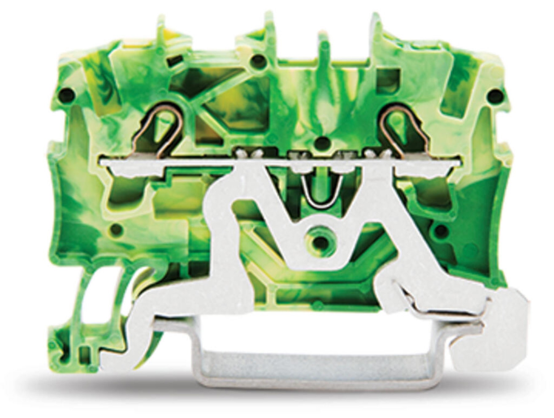 Wago 2001-1207 2-Conductor Push in Cage Clamp Earth Terminal Block 1.5mm