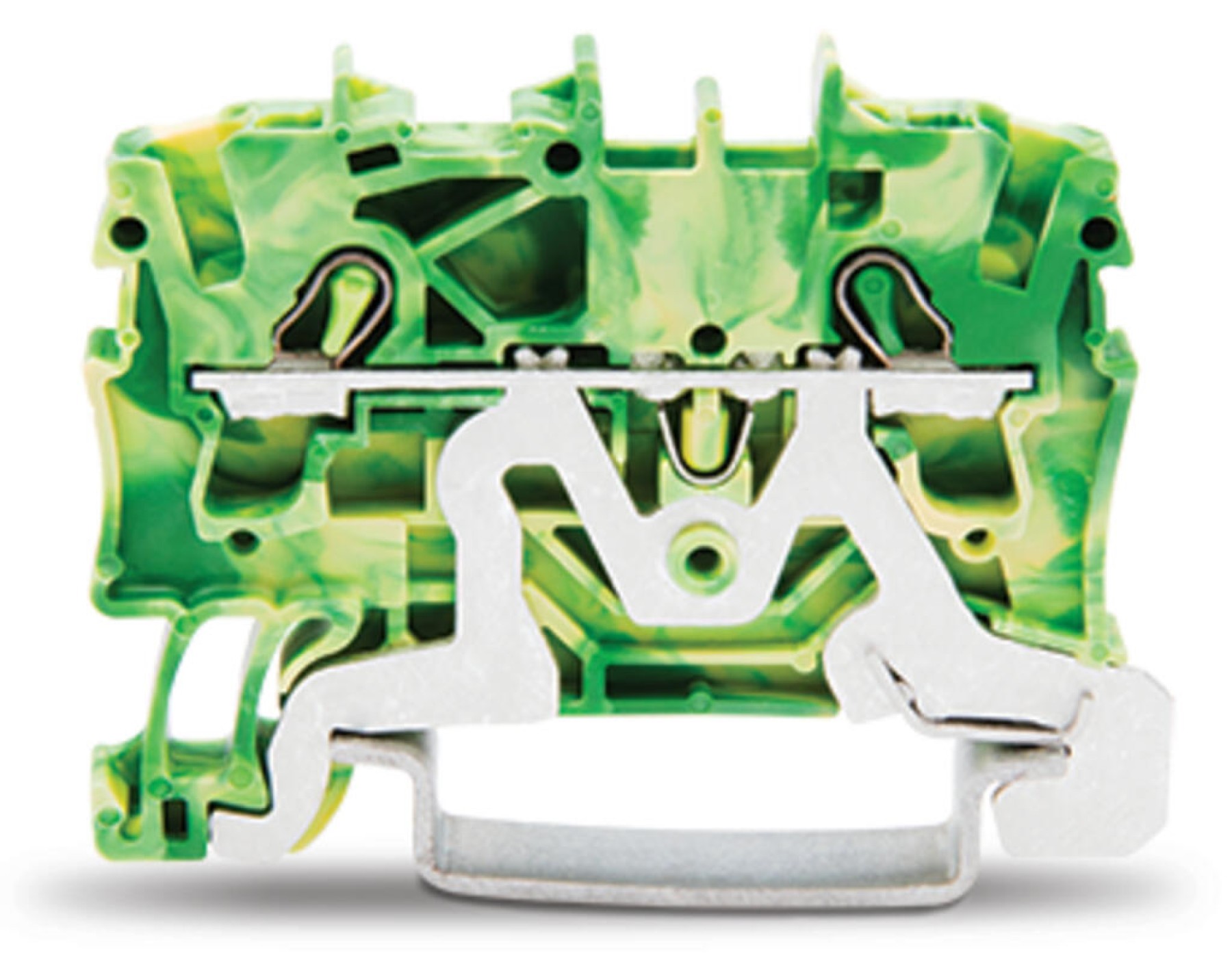 Wago 2002-1207 2-Conductor Push in Cage Clamp Earth Terminal Block 2.5mm
