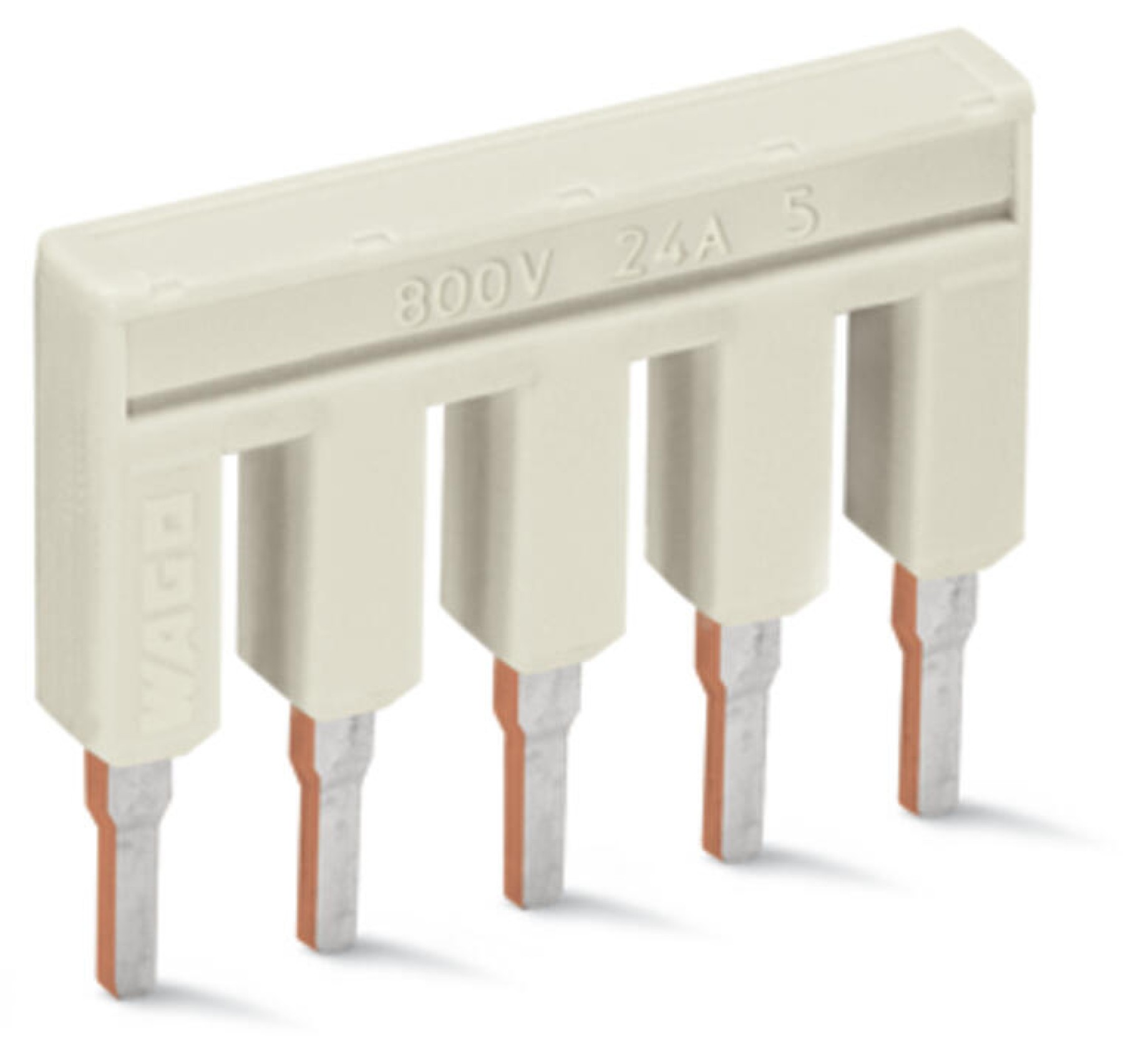 Wago 2002-405 Push-In Type Jumper Bar Insulated 5-Way 2.5mm
