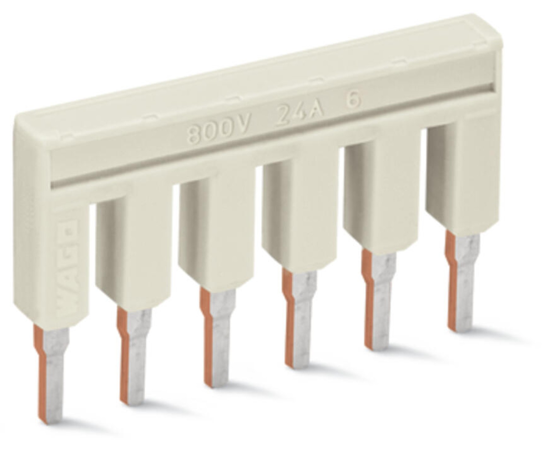 Wago 2002-406 Push-In Type Jumper Bar Insulated 6-Way 2.5mm