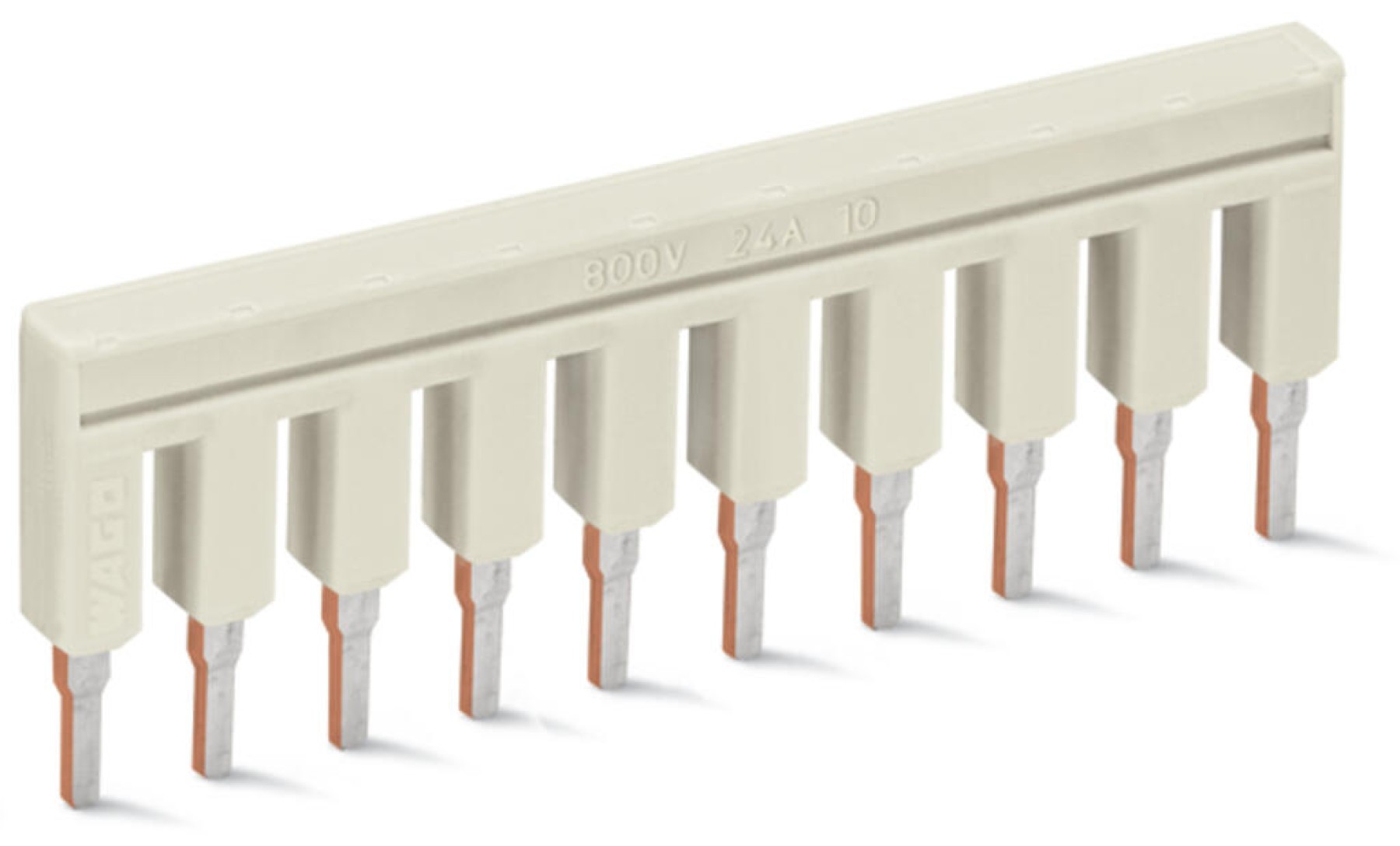 Wago 2002-410 Push-In Type Jumper Bar Insulated 10-Way 2.5mm