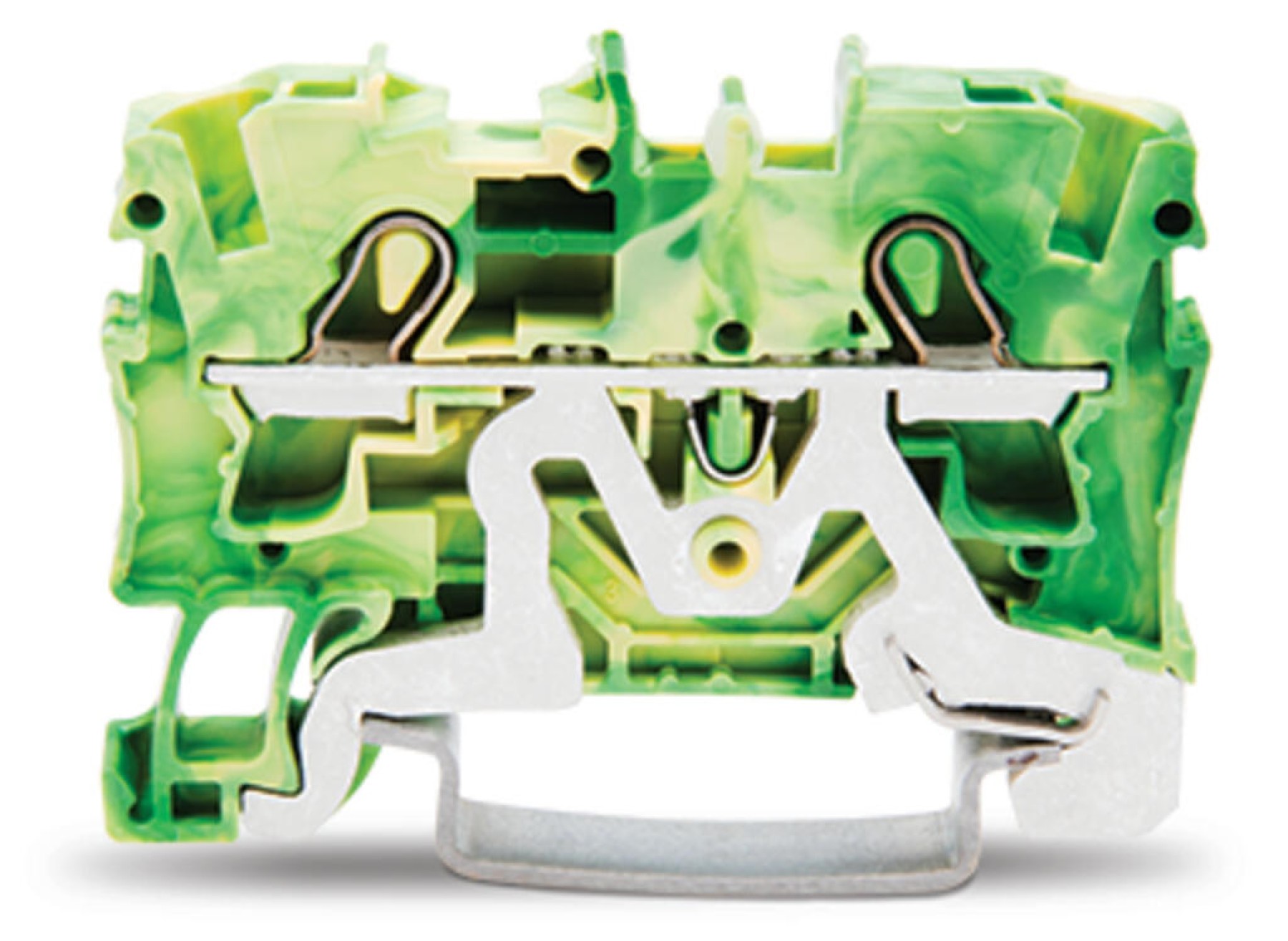 Wago 2004-1207 2-Conductor Through Terminal Block 4mm Push-in CAGE CLAMP Earth