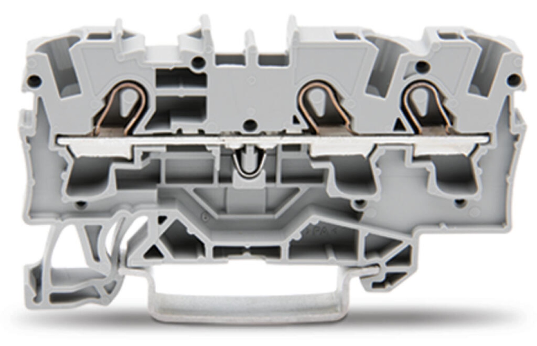 Wago 2004-1301 3-Conductor Push in Cage Clamp 3 way Terminal Block 4mm