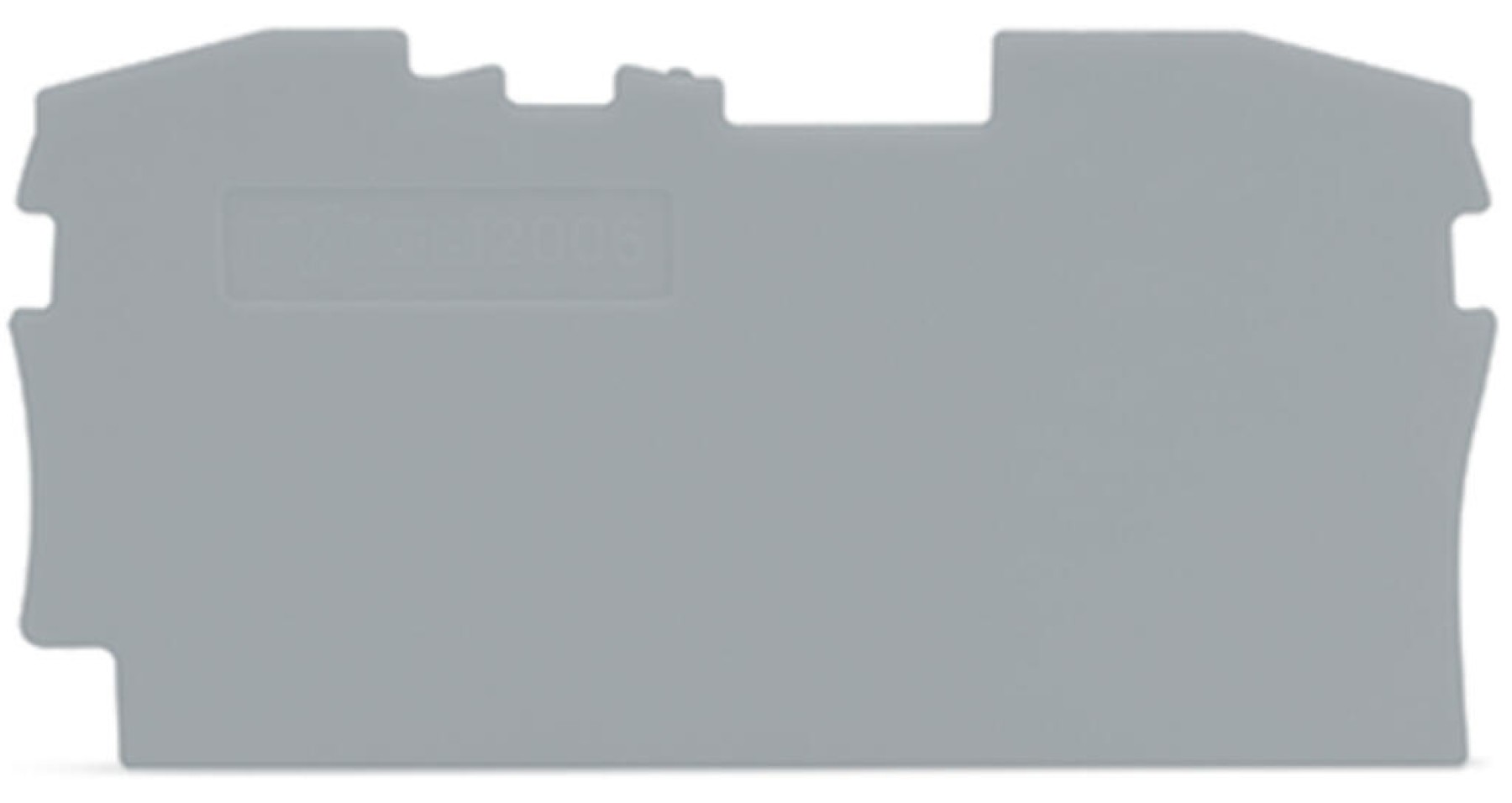 Wago 2006-1291 End Plate for 6mm Terminal 2006-1201 Push-in Cage Clamp