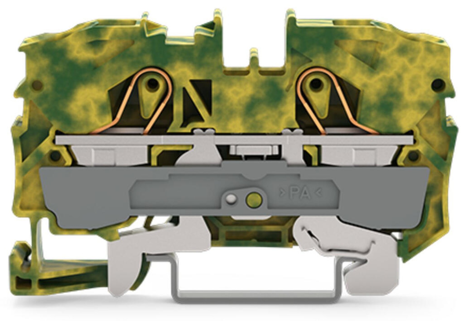Wago 2010-1207 2-conductor ground terminal block; 10 mm Earth Push-in CAGE CLAMP