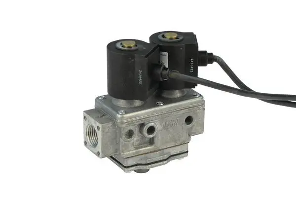 Black Teknigas Double Sol Valve+Gov 1 2" 230V Iss B