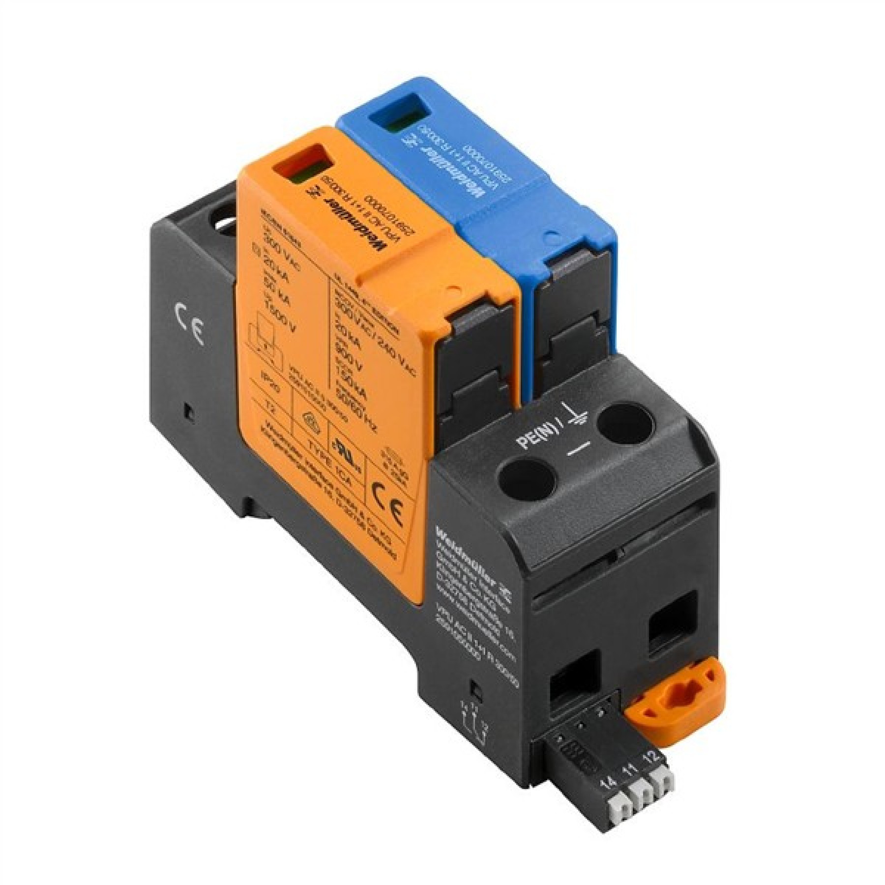 Weidmuller VPU AC II 1+1 R Surge Protection Module 300V 50kA