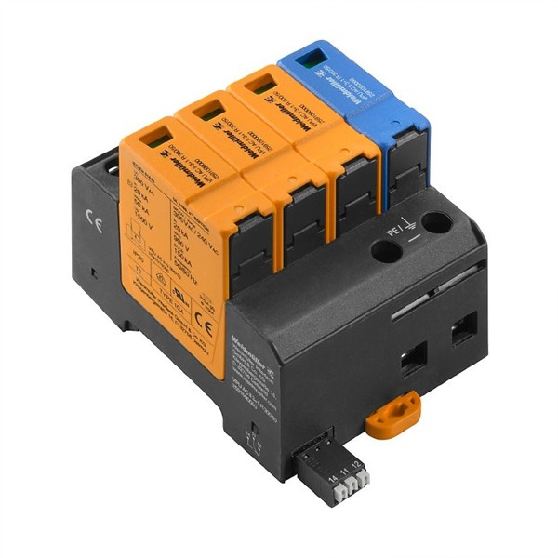 Weidmuller VPU AC II 3+1 R Surge Protection Module 300V 50kA