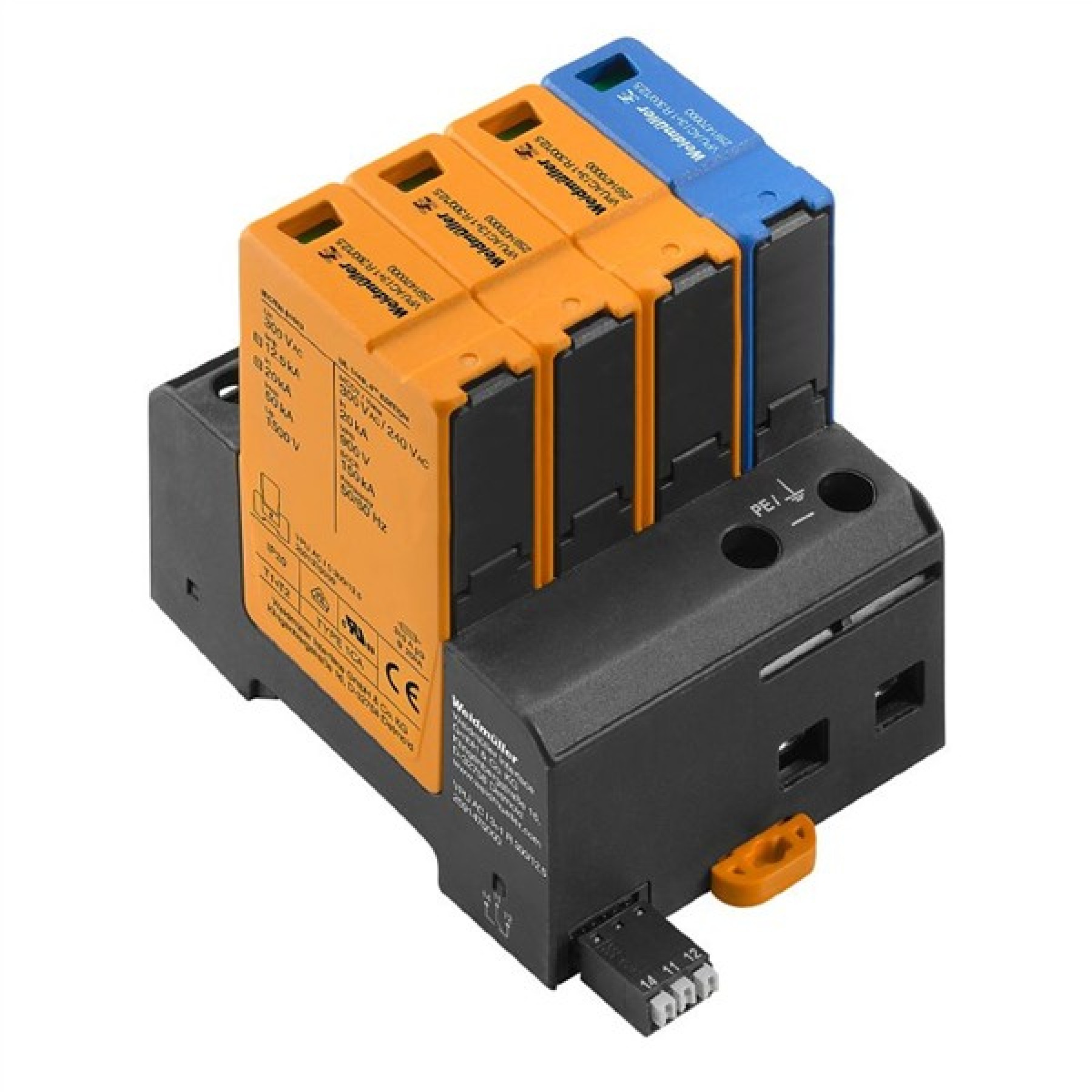Weidmuller VPU AC I 3+1 R Surge Protection Module 300V 12.5kA
