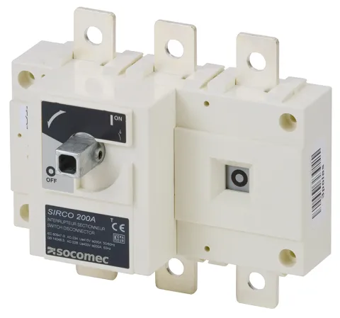 Socomec Manual Load break switch SIRCO 3P 250A 415 VAC Front Operation