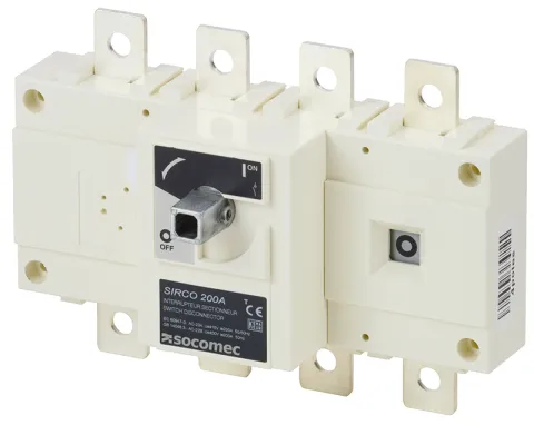 Socomec 26004014 Manual Load break switch SIRCO 4P 125A 415 VAC Front Operation