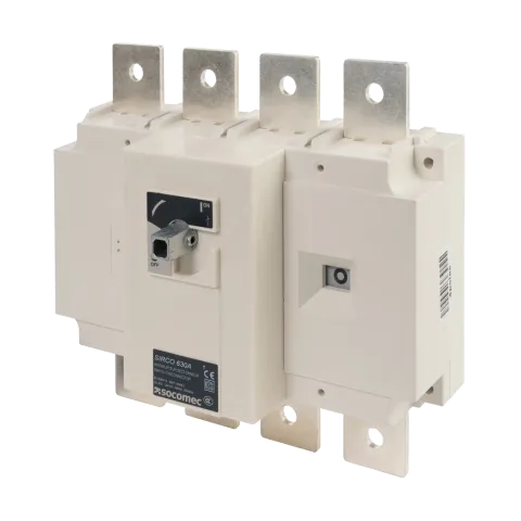 Socomec 26004064 Manual Load break switch SIRCO 4P 630A 415 VAC Front Operation