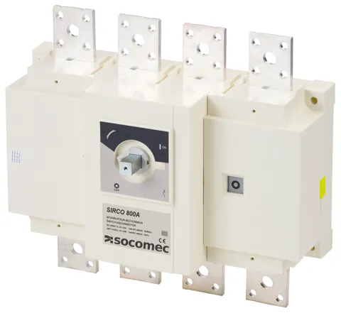 Socomec Manual Load break switch SIRCO 4P 800A 415 VAC Front Operation