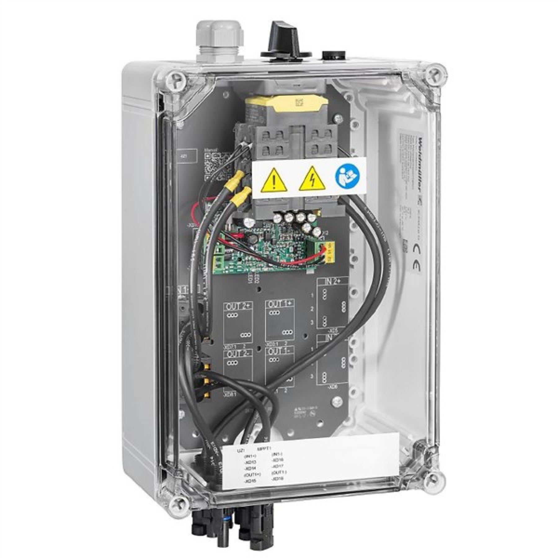 Weidmuller Photovoltaics Combiner Box Fireman's switch PV Next DC Combiner Box 2 In / 1 Out 1 MPP RD WM4 11