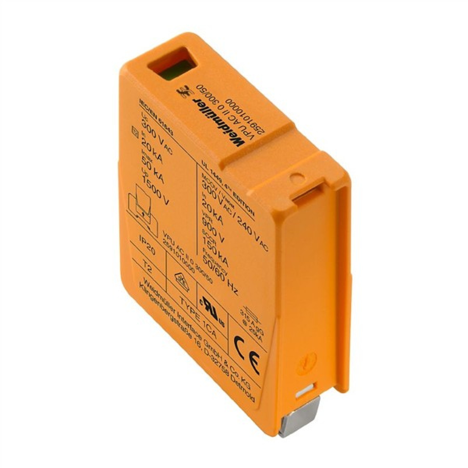 Weidmuller VPU AC II F 0 Surge Protection Module 300V 40kA
