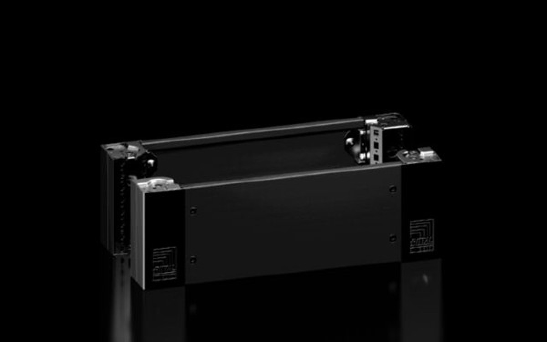 Rittal 2820062 Ax Base/Plinth Corner Pieces With Panels Front And Rear H: 100 Mm For W: 600 Mm Ral 9005