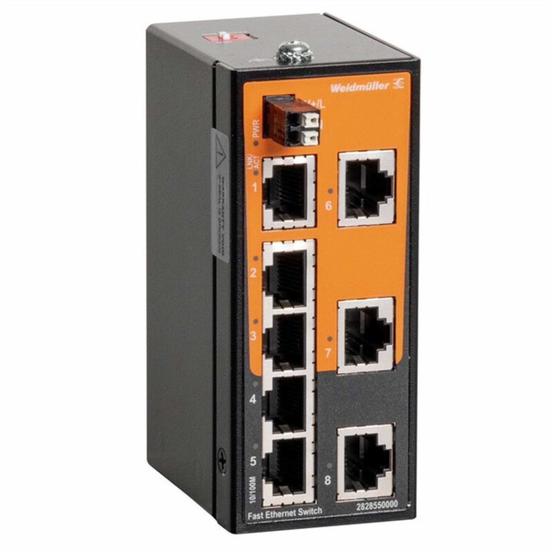 Weidmuller 2828550000 Ethernet Switch 8 port Unamanaged 24VAC/DC IE-SW-ELB-08-8TX