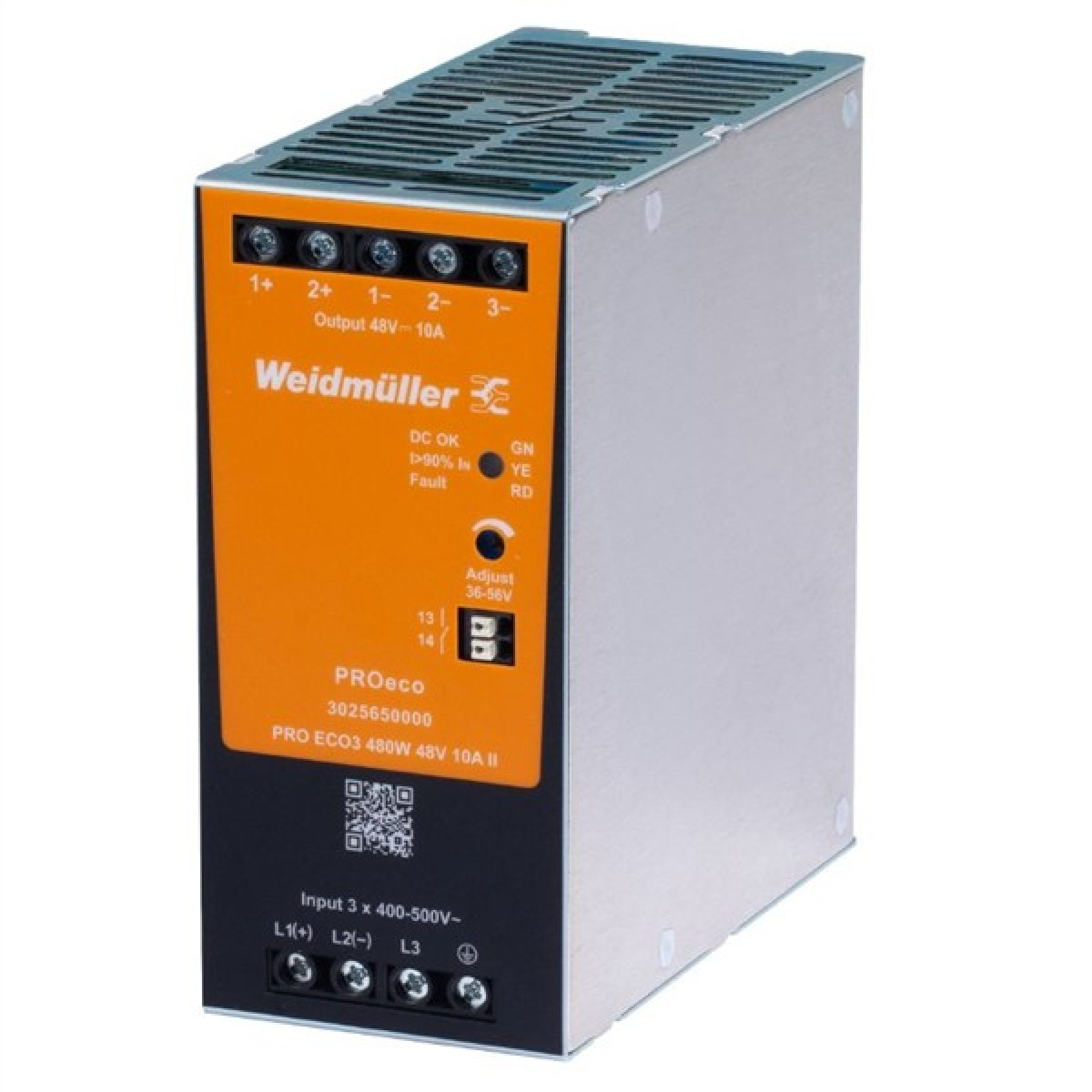 Weidmuller 3025640000 Power Supply PRO ECO3 480W 24VDC 20A
