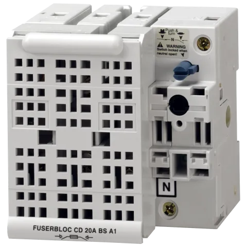 Socomec 36414000 Manually operated Fuse combination switch FUSERBLOC BS88 20A 3+NCP