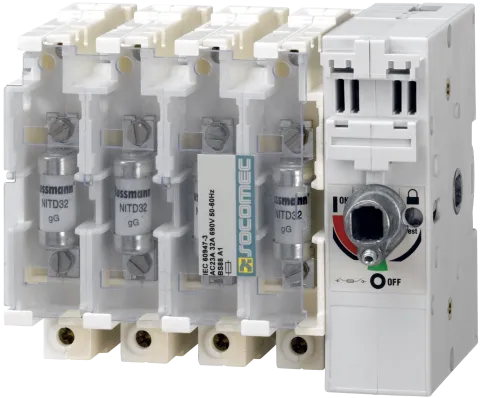 Socomec 36413001 Manually operated Fuse combination switch FUSERBLOC BS88 32A 3P