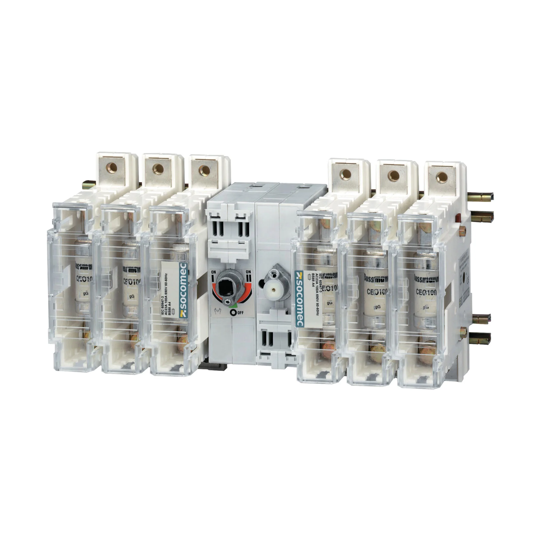 Socomec 38806006 4 Pole Fuserbloc 63A I-0-II BS88 A2-A3