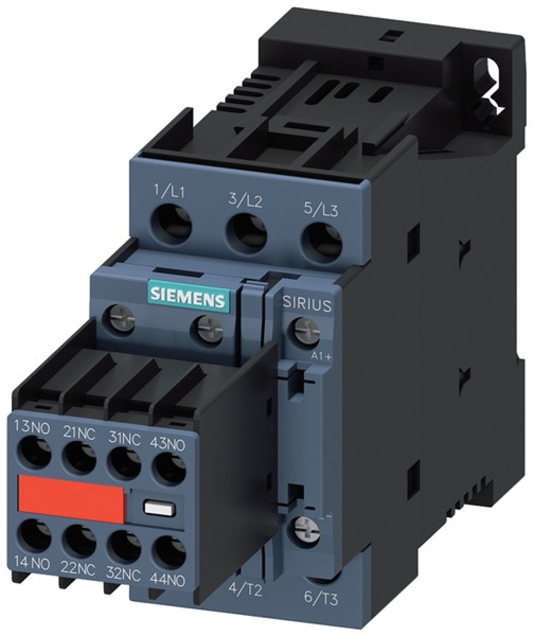 Contactor AC-3e 25 A/11 kW/400 V 3-pole 24 V DC 2 NO+2 NC screw terminal