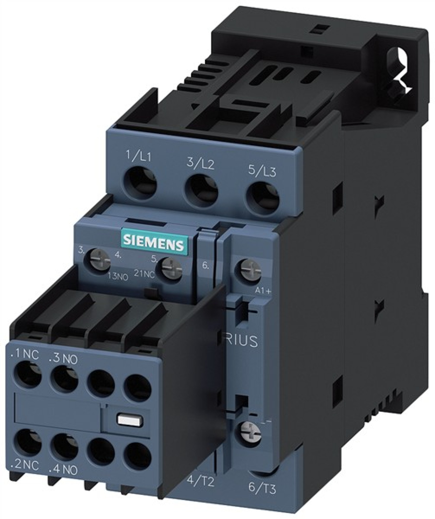 Contactor AC-3e 32 A/15 kW/400 V 3-pole 24 V DC 2 NO+2 NC screw terminal