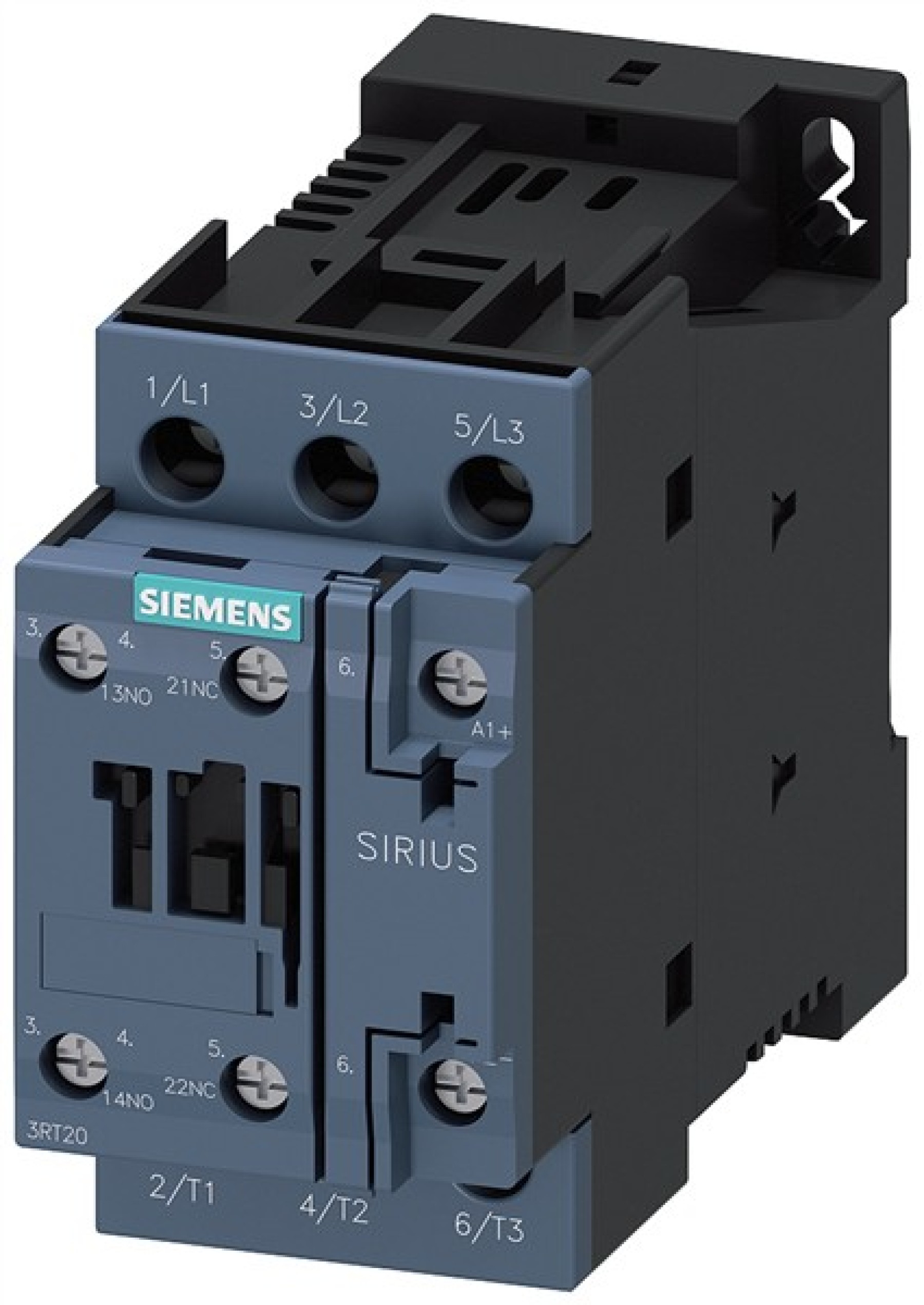 Contactor AC-3e 38 A/18.5 kW/400 V 3-pole 110 V DC 1 NO+1 NC screw term...