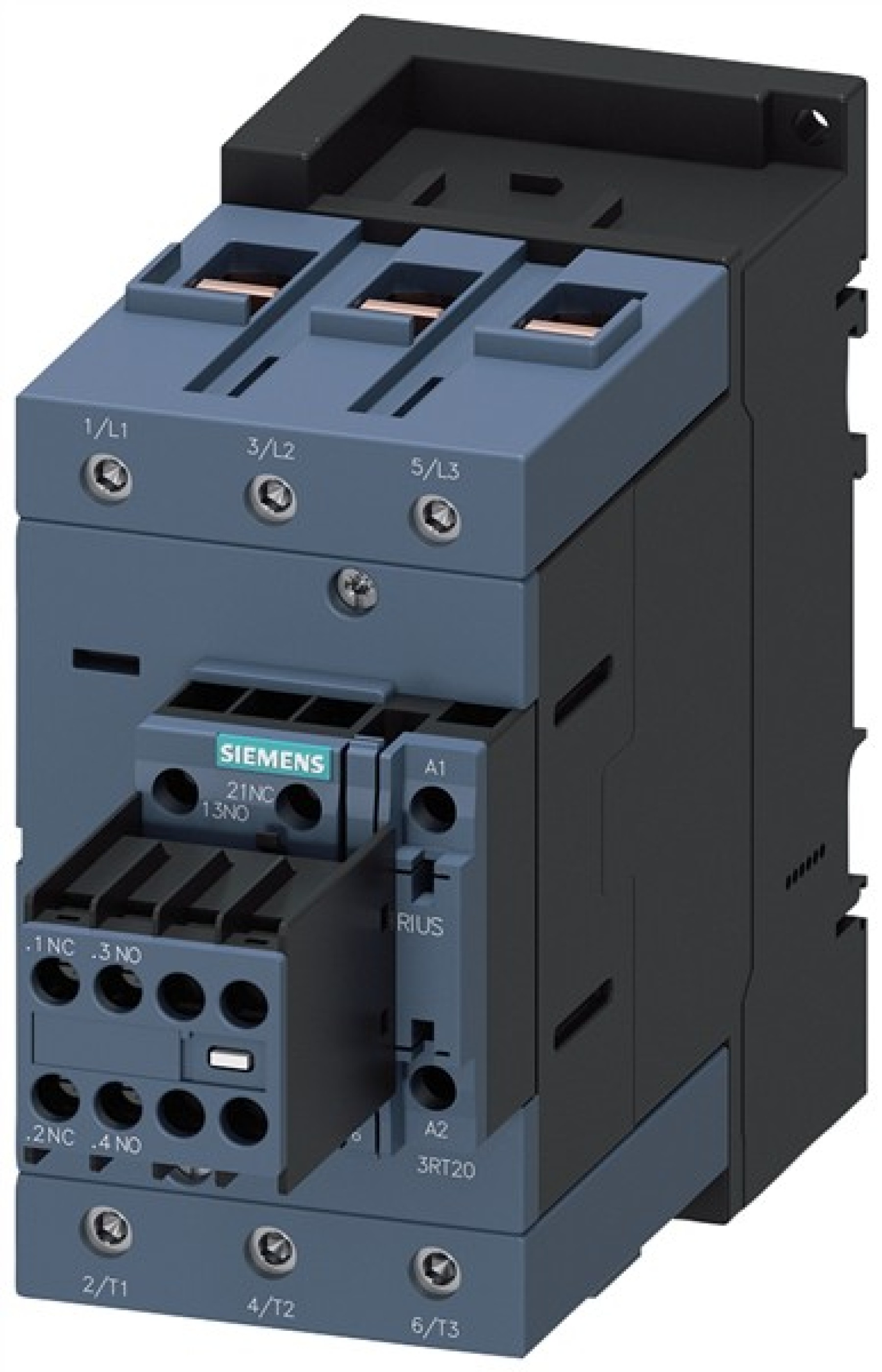 Contactor AC-3e 95 A/45 kW/400 V 3-pole 230 V AC/50 Hz 2 NO+2 NC screw ...