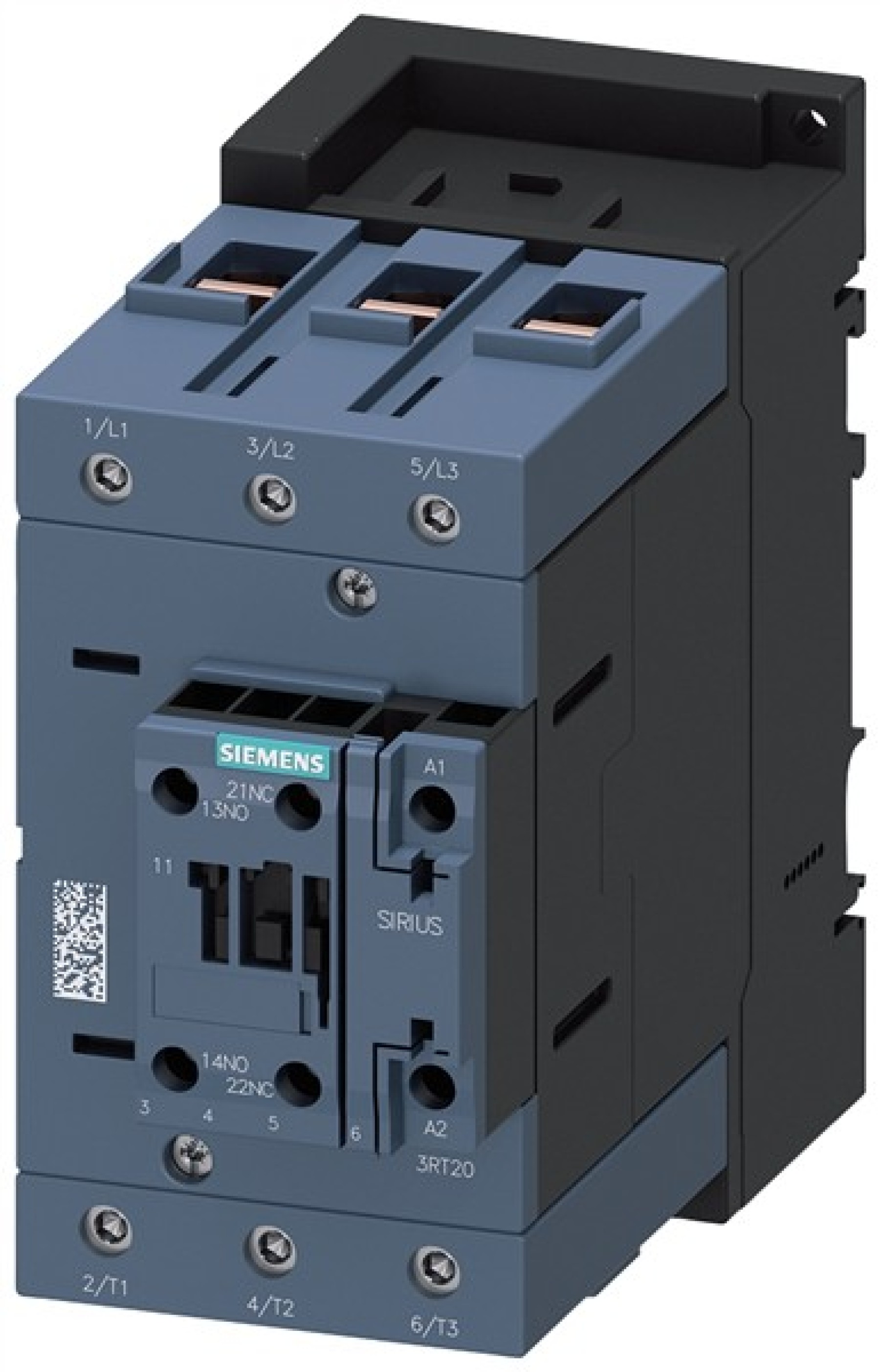 Coupling contactor AC-3e 95 A/45 kW/400 V 3-pole 24 V DC 1 NO+1 NC scre...