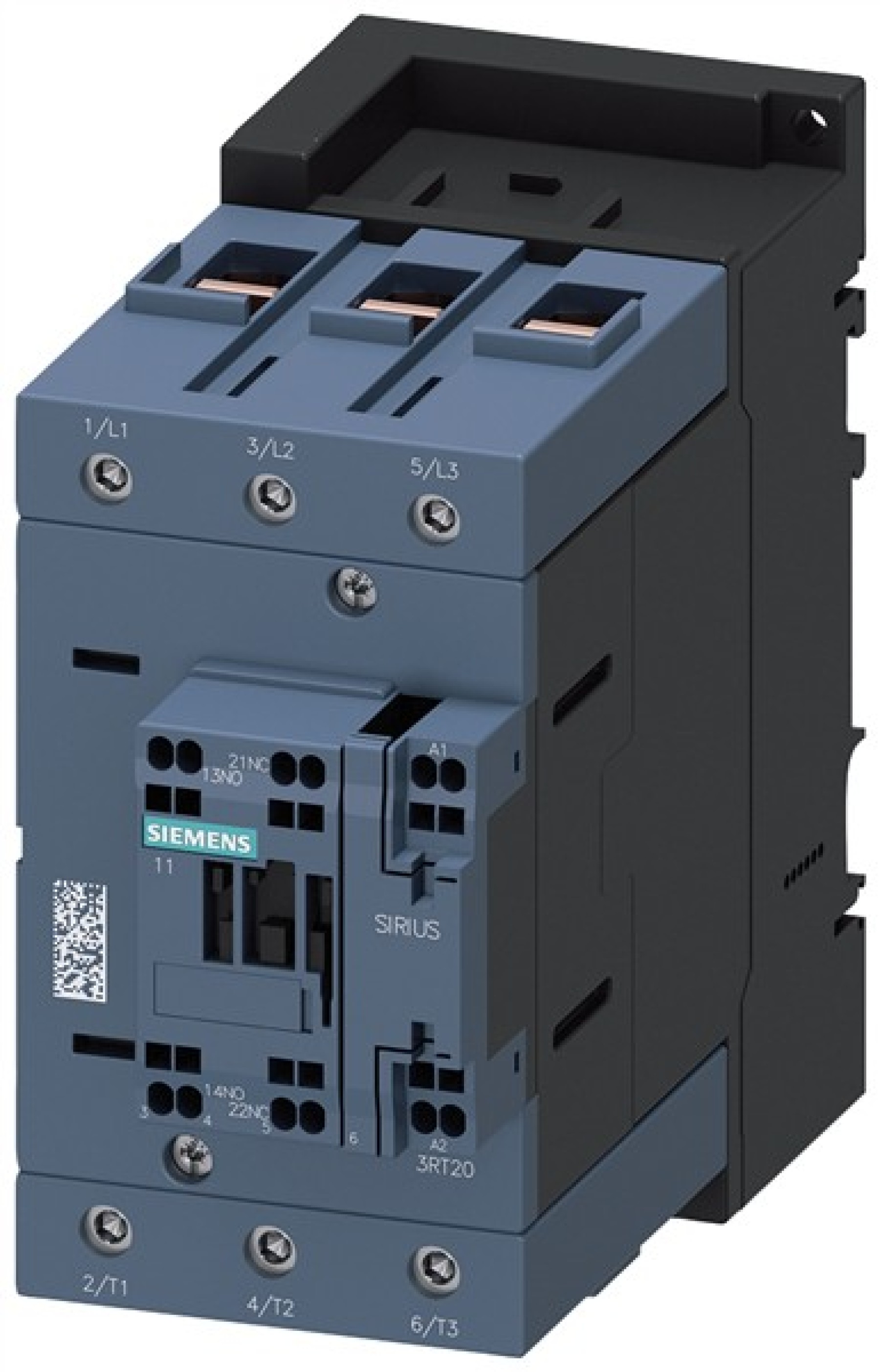 Contactor AC-3e 95 A/45 kW/400 V 3-pole 230 V AC/50 Hz 1 NO+1 NC screw ...