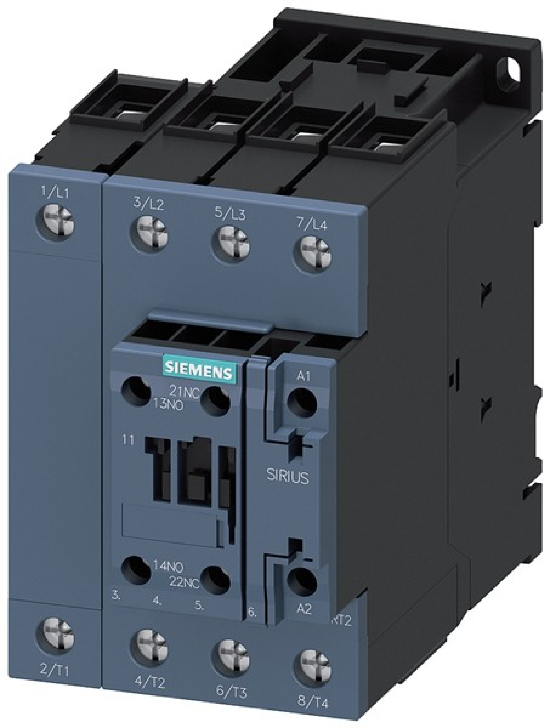 Siemens 3RT23371AP00 Contactor 110VAC 4 POLE 400V 230VAC 50HZ 1NO+1NC