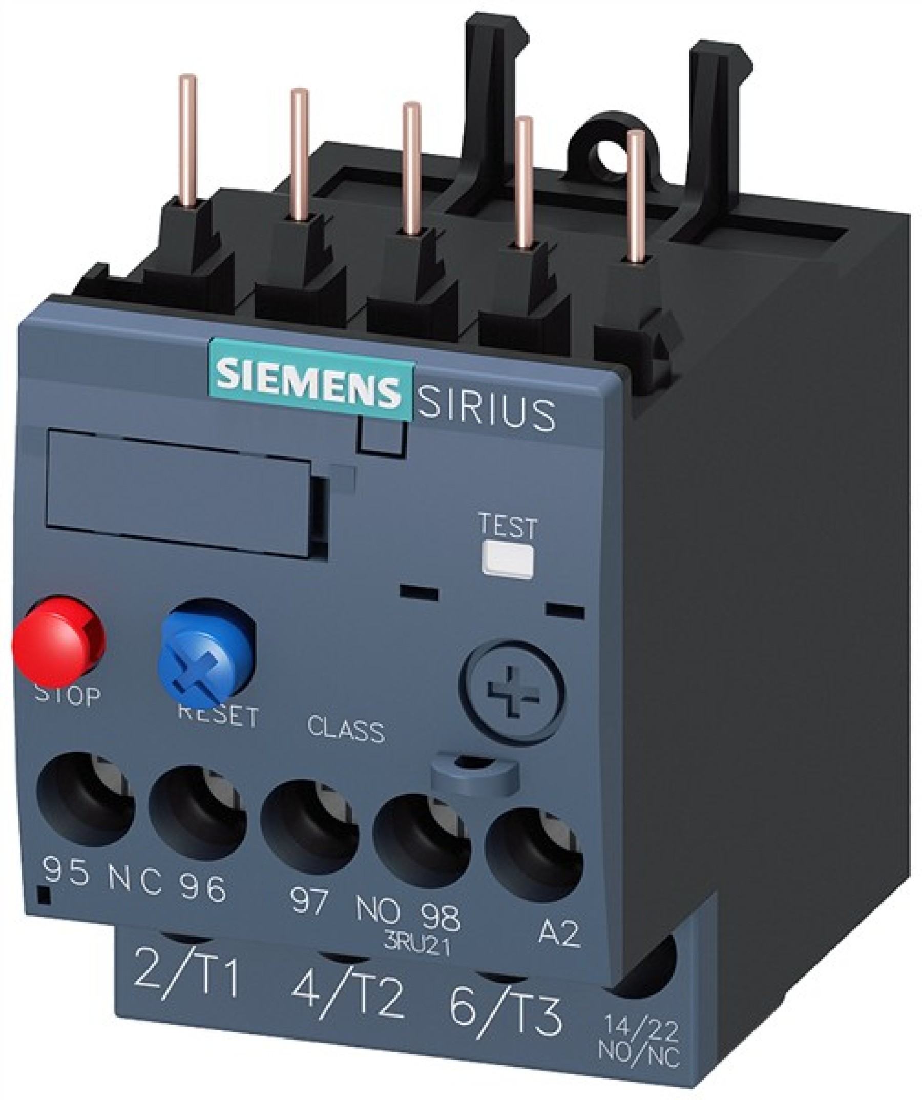 Siemens 3RU21161GB0 Thermal Overload Relay 4.5-6.3 A contactor mounting