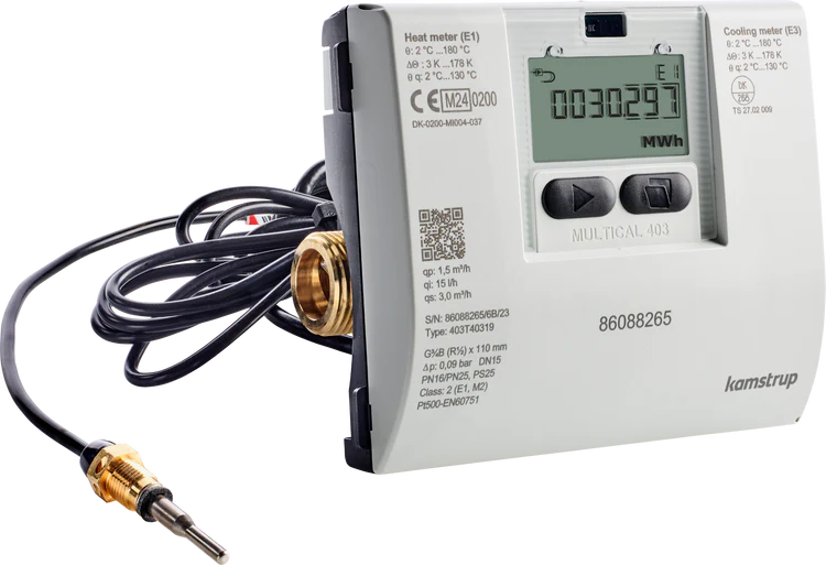 Kamstrup 403WXAXXX Multical 403 Compact Meter Heat 3/4" 20MM BSP Qp1.5 Meter