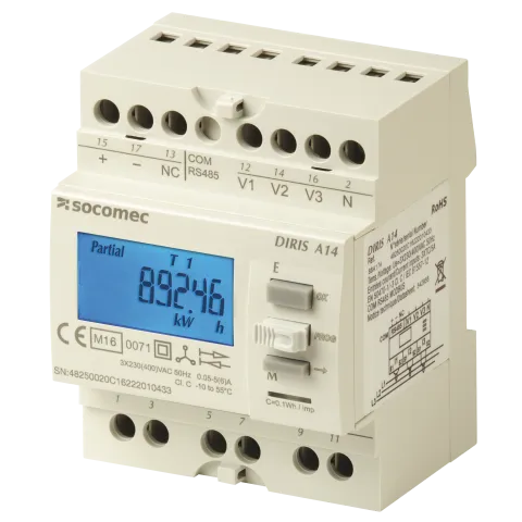 Socomec 48250020 Energy Meter DIRIS A-14 RS485+MID