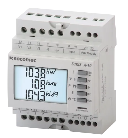 Socomec 48250401 Energy Meter DIRIS A-10 RS485 MODBUS COM