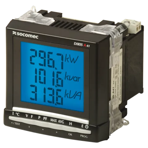 Socomec 48250404 Multifunction meter DIRIS A-41 110-400VAC/120-350VDC CT on the neutral