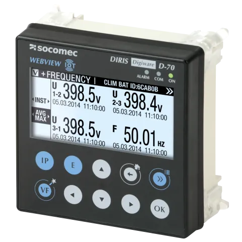Socomec 48290203 Multipoint remote display DIRIS Digiware D-70 RS485 Ethernet WEBVIEW