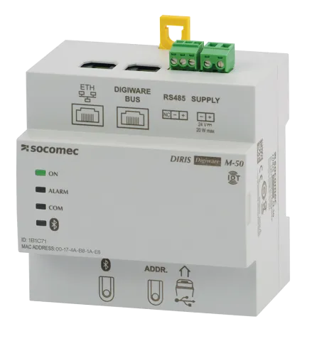 Socomec 48290221 Communication gateway DIRIS Digiware M-50 Ethernet BLUETOOTH