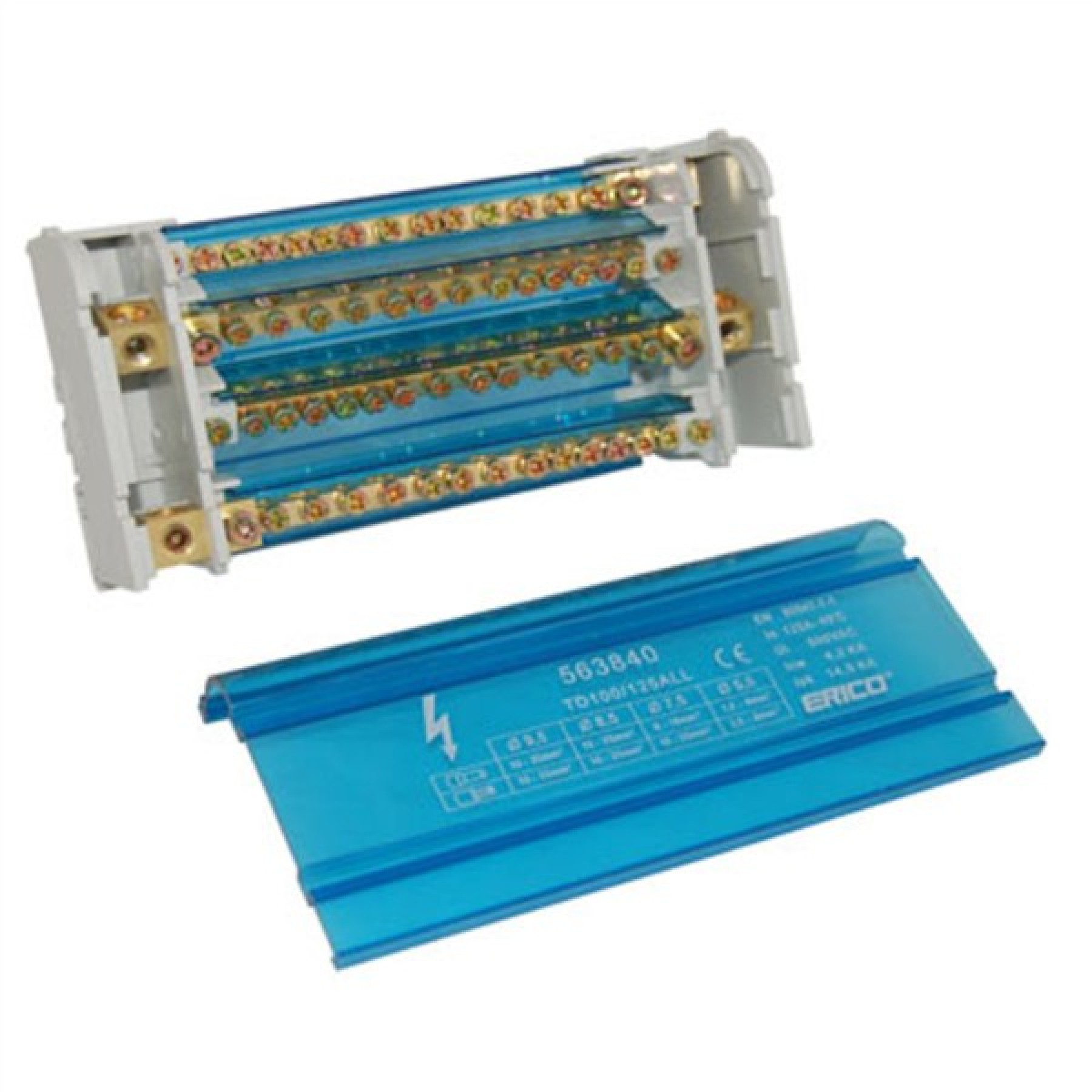 Erico 563840 Distribution Block 4 Pole 125A