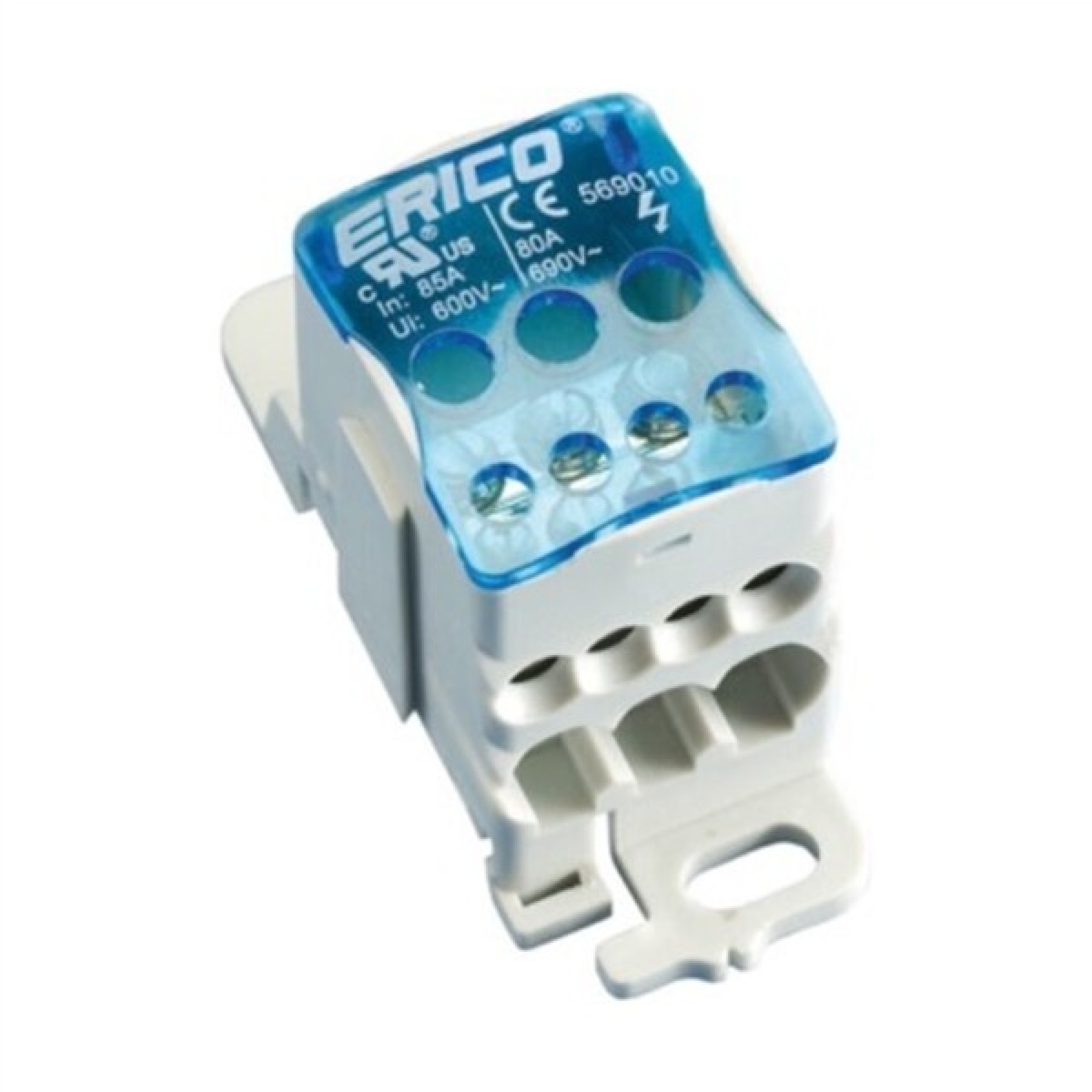 Erico 569010 Single Pole Distribution Block UD 80A