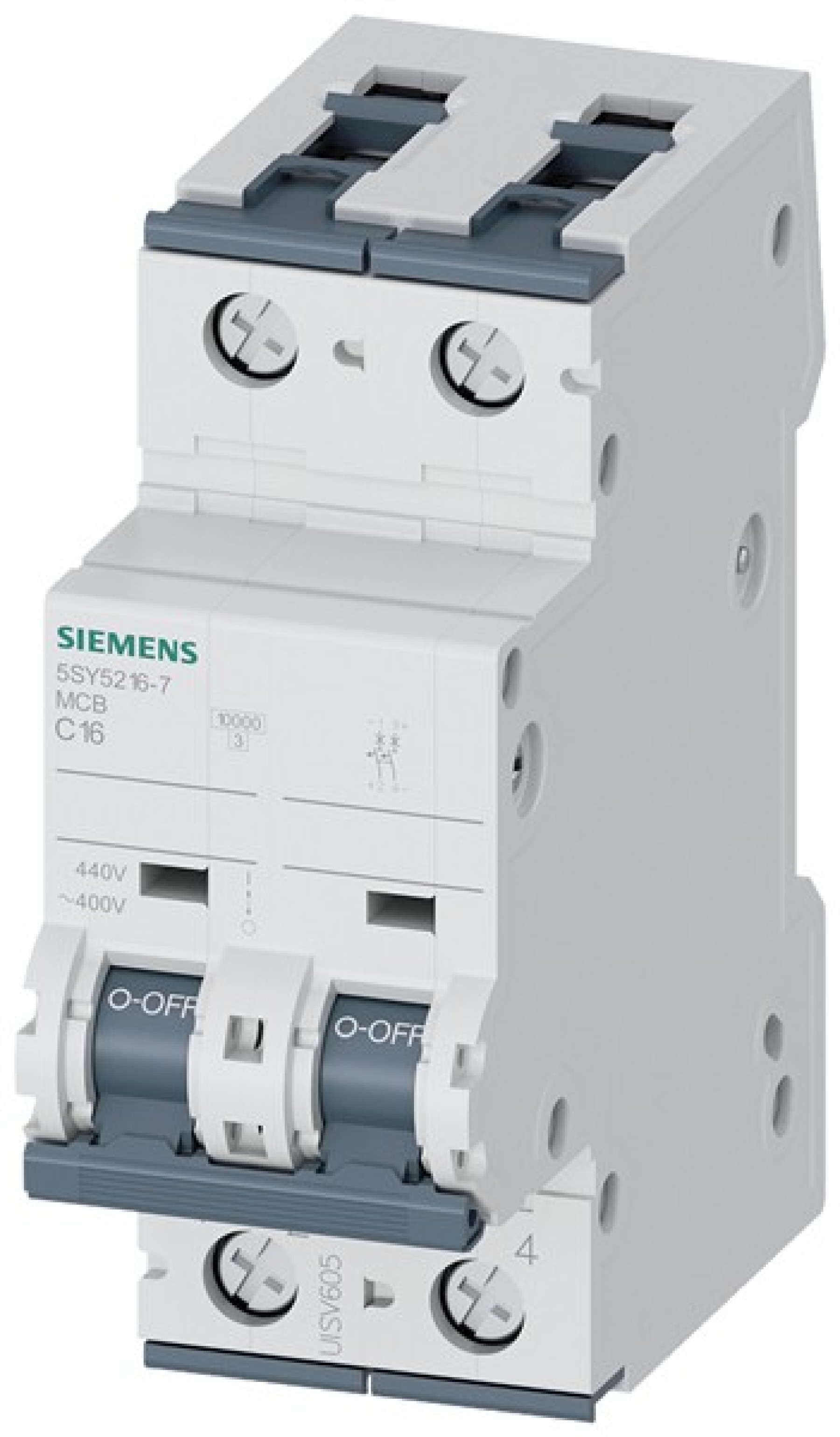 Siemens 2P 16A Type C MCB
