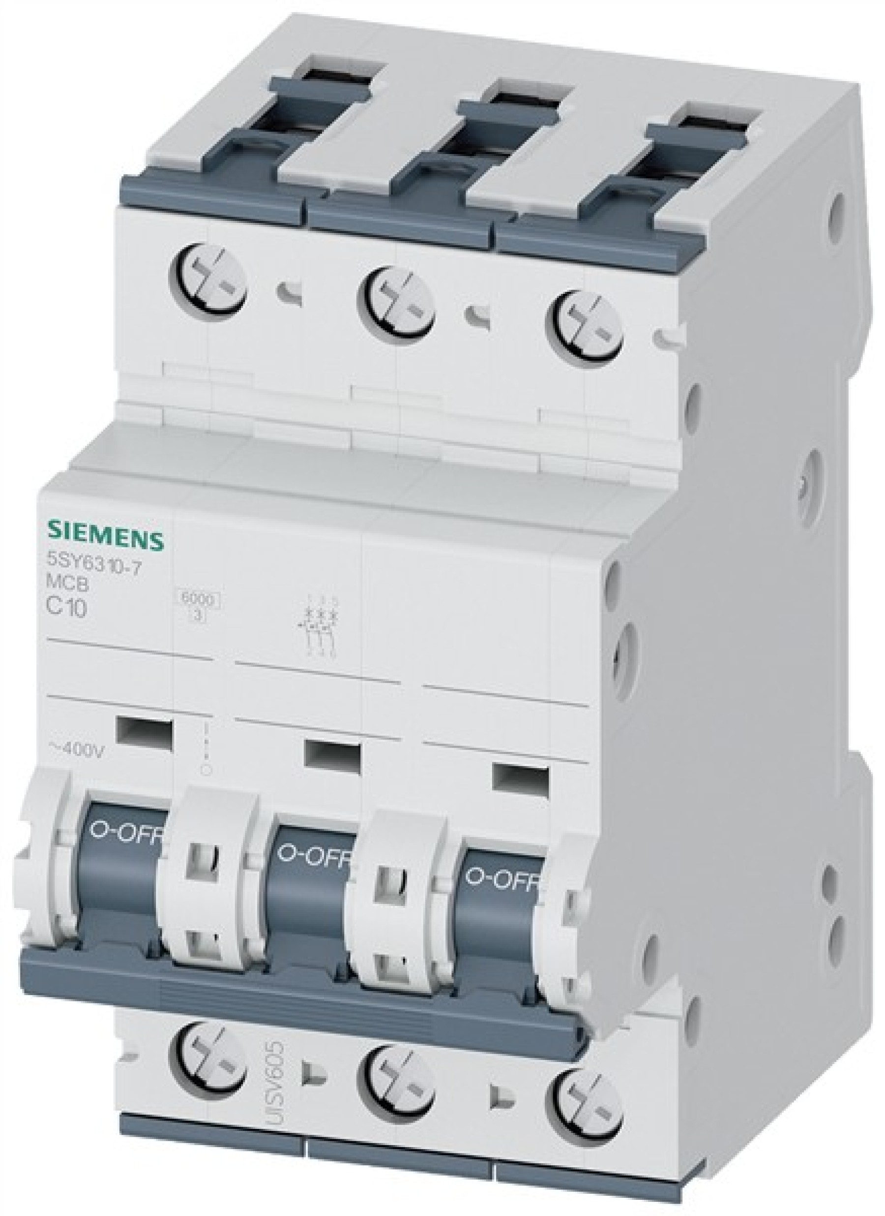 Siemens 3P 10A Type C MCB