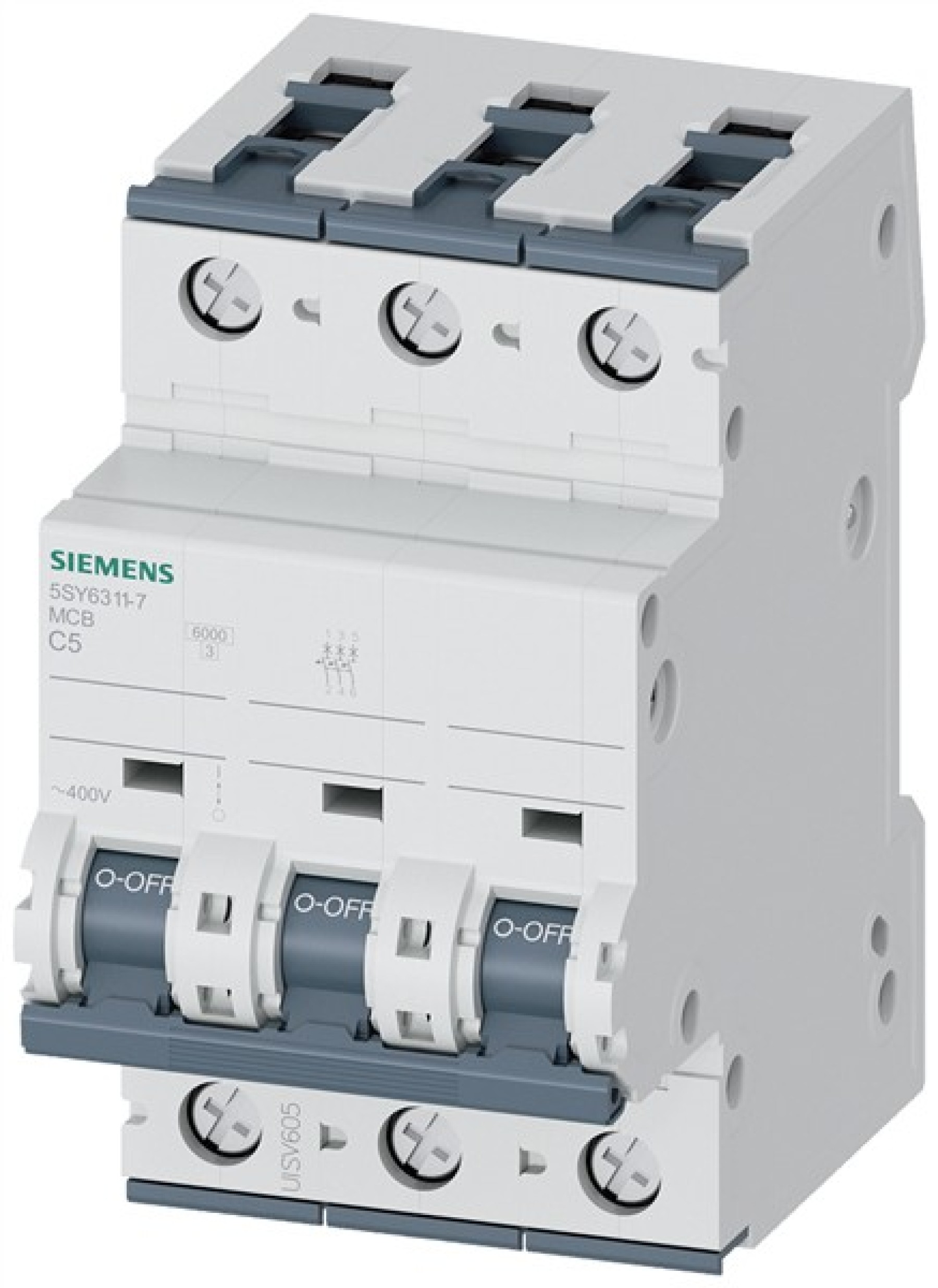 Siemens 3P 5A Type C MCB
