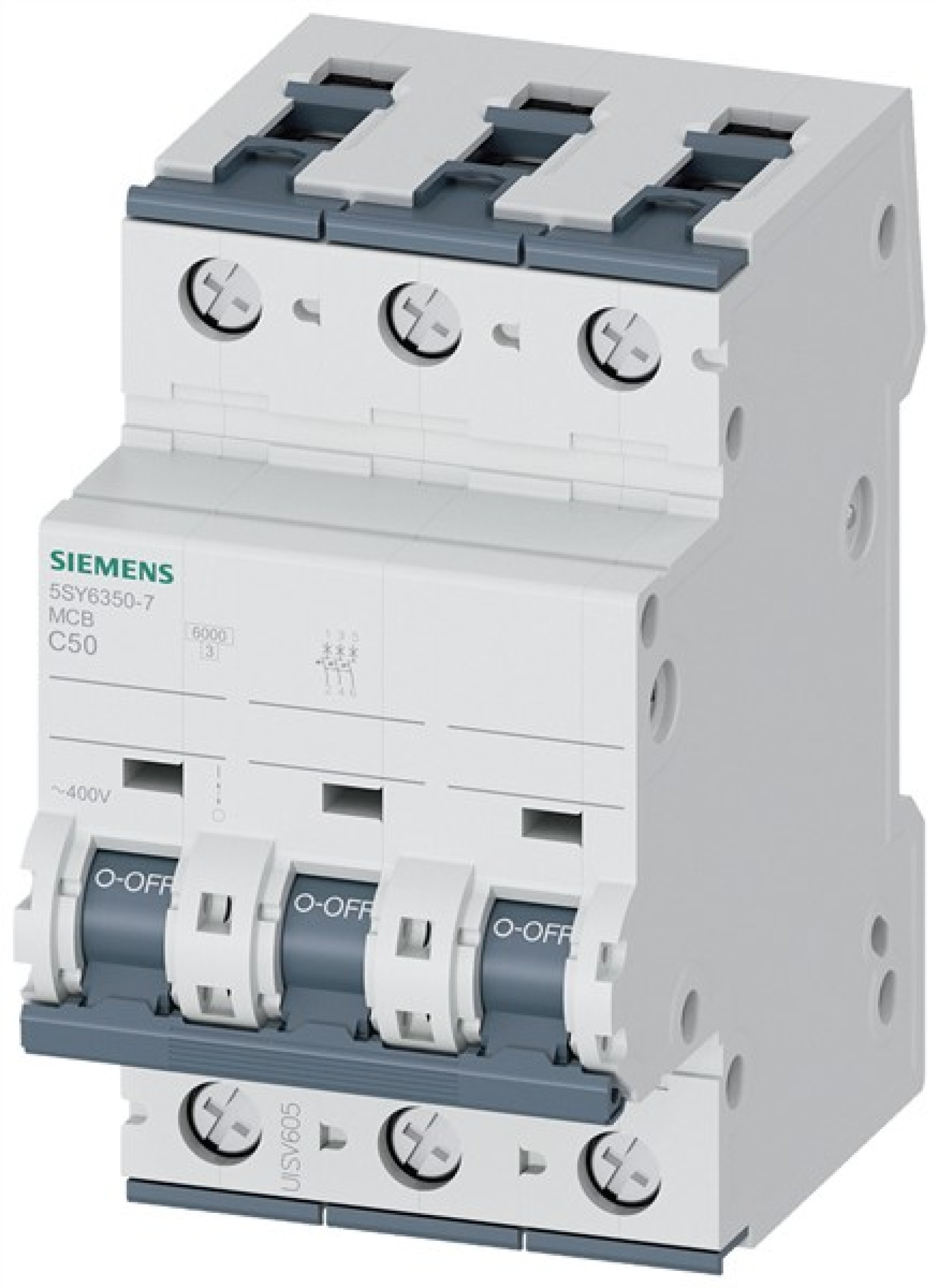 Siemens 3P 50A Type C MCB